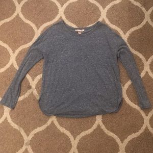 Marled Violet Long-sleeve Tee